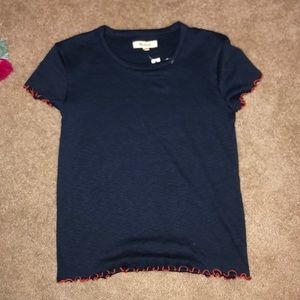 navy blue shirt from madewell
